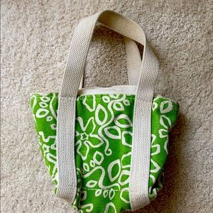 Small canvas handbag, 6”